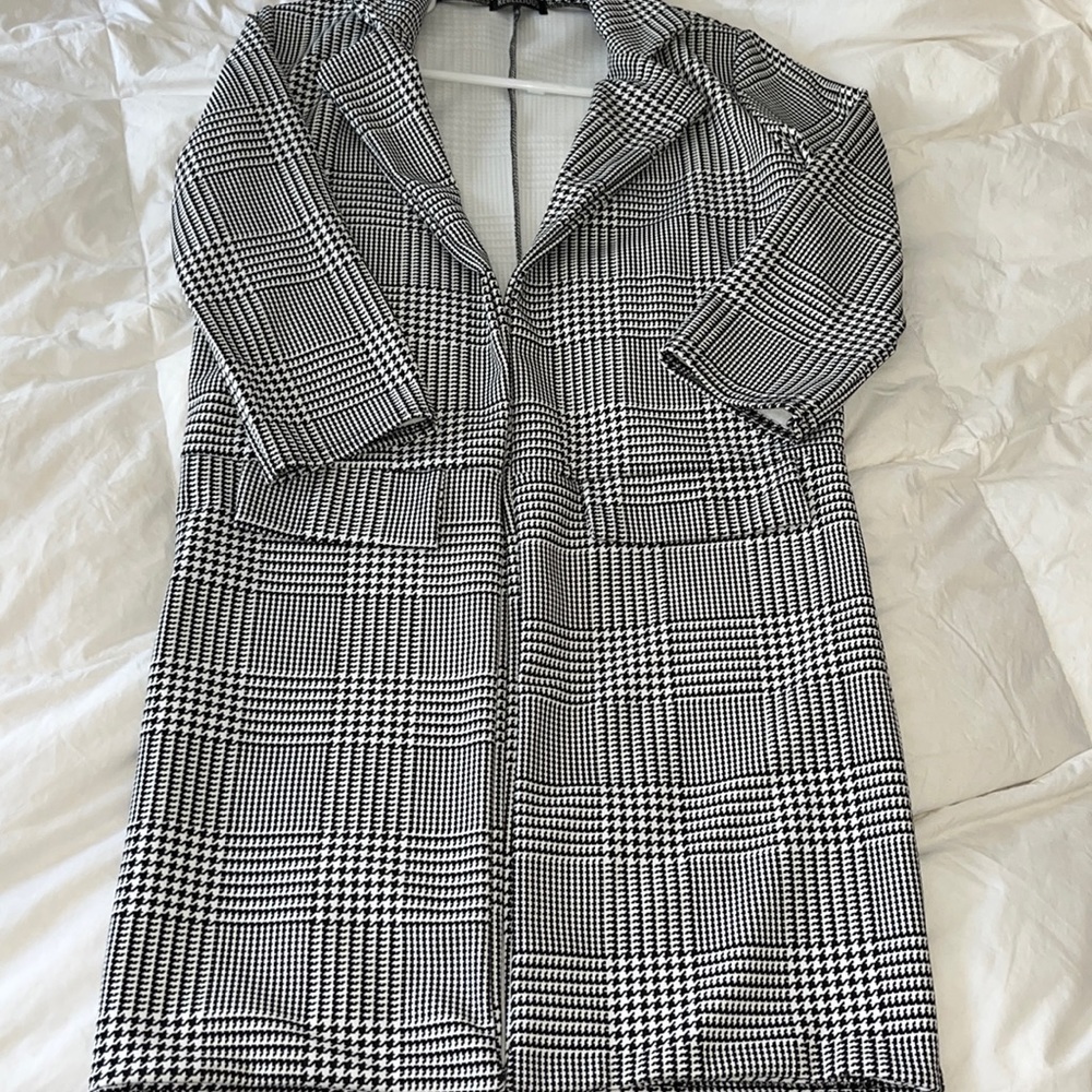 Houndstooth Long Cardigan NWOT